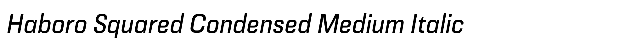 Haboro Squared Condensed Medium Italic image
